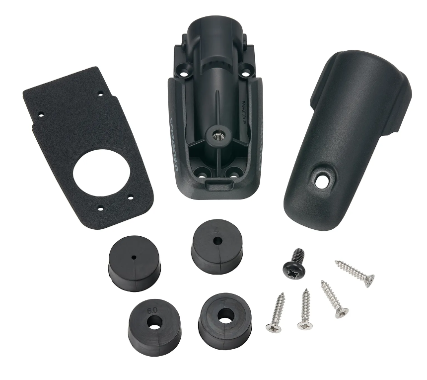 Scanstrut Cable Gland, Black, IP68 Waterproof, With 316 Stainless Steel Fixings/Split Bungs/Waterproof 3M Gasket - DS-HSL-01-BLK