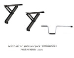 BAL RV Trailer Stabilizer Jack Stand, 3000 lb Static Load Capacity, 31 in, Required Trailer Stabilizer Jack Stand Connecting Channel, Set Of 2 - 23231