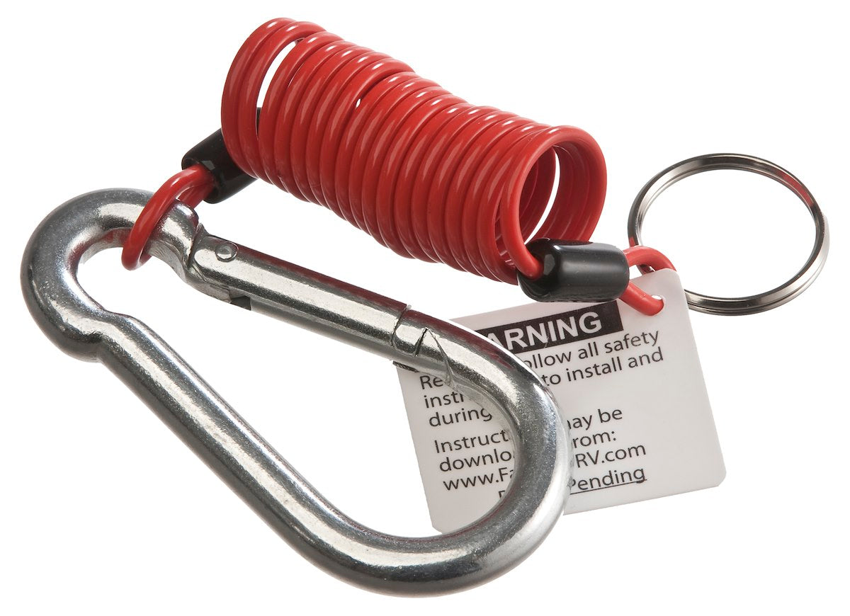 Fastway Trailer Products Trailer Breakaway System Switch, With 4 ft Coiled Cable and Snap Ring - 80-01-2404