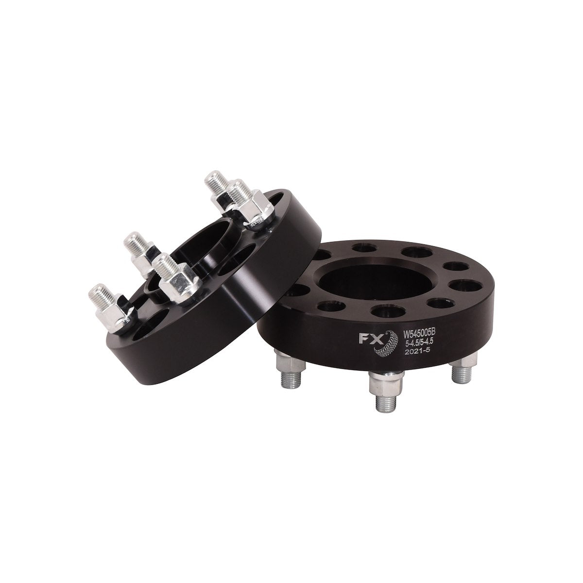 FX Wheels Wheel Spacer, 5 x 114.3 Millimeter/5 x 4.50 in Bolt Pattern, 1-1/4 in Thickness, 71.50 Millimeter Hub Size, Set Of 2 - W545005B
