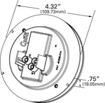 Grote Industries Trailer Light, LED Bulbs, Red Lens, 4.3 Inch Diameter - G4002-5