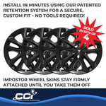 Coast2Coast Wheel Skins & Styled Wheel Covers IWCIMP406BLK product image 4