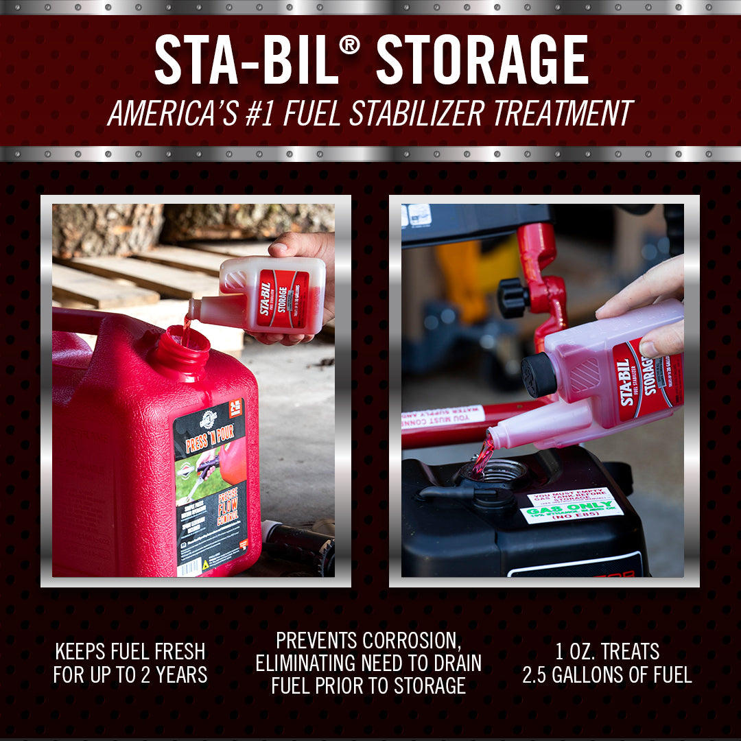 Sta-Bil Fuel Additive, Treats Up To 25 gal, 10 oz Bottle - 22206