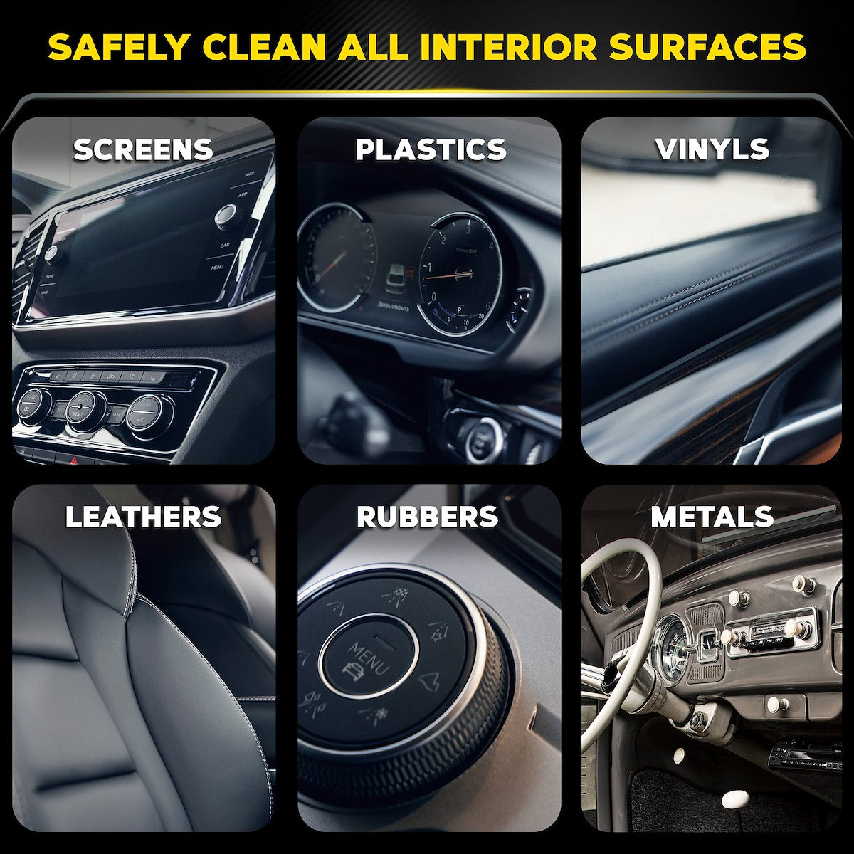 Meguiars Interior Cleaner, Classic Series, 16 oz Spray Bottle - G13616