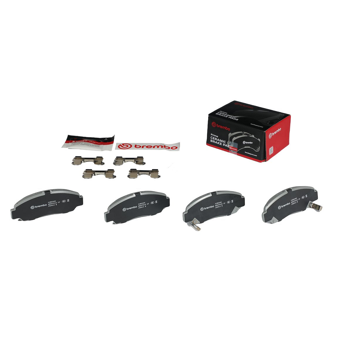 Brembo Brake Pad, FMSI Number D787-7656, Ceramic, Set Of 4 - P28034N