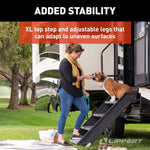 Lippert Entry Step, SolidStep  3.0, 2 Manual Fold-Up Steps, With 8 in Rise - 733931