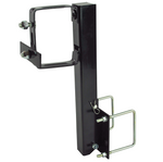 Ultra-Fab Products Spare Tire Carrier, Clamps To 4 in Wide Rear Box Style Bumper, Black, Steel - 15-954730