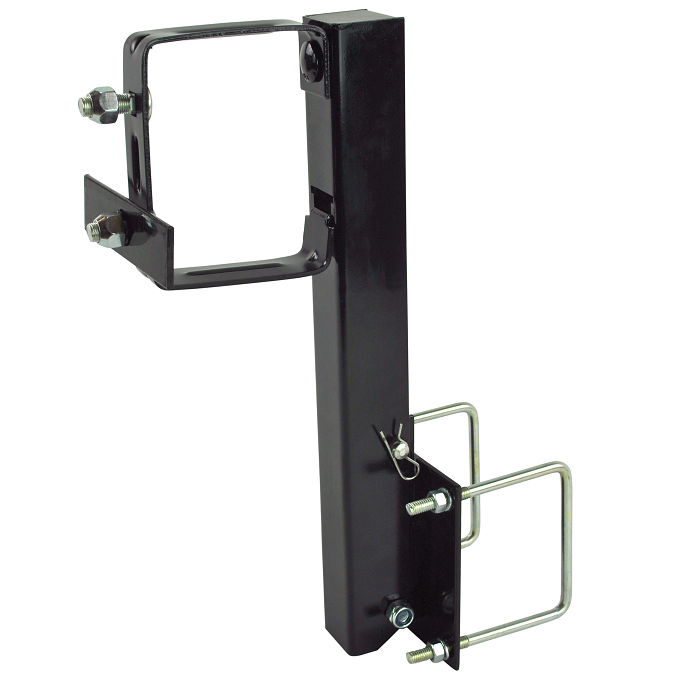 Ultra-Fab Products Spare Tire Carrier, Clamps To 4 in Wide Rear Box Style Bumper, Black, Steel - 15-954730