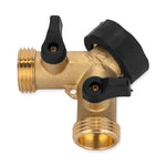 Camco Fresh Water Fill Hose Shut Off Valve, Brass, Complies With CA and VT Regulations For Brass Content - 20123