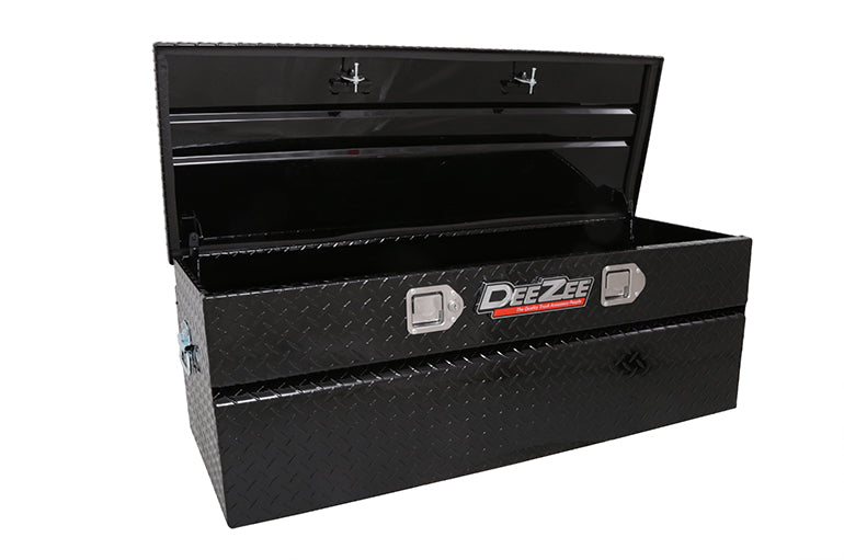 Dee Zee Tool Box, Red Label, Black Gloss Powder Coated Aluminum, 46.5 in Length x 19 in Width x 16 in Height - DZ8546B