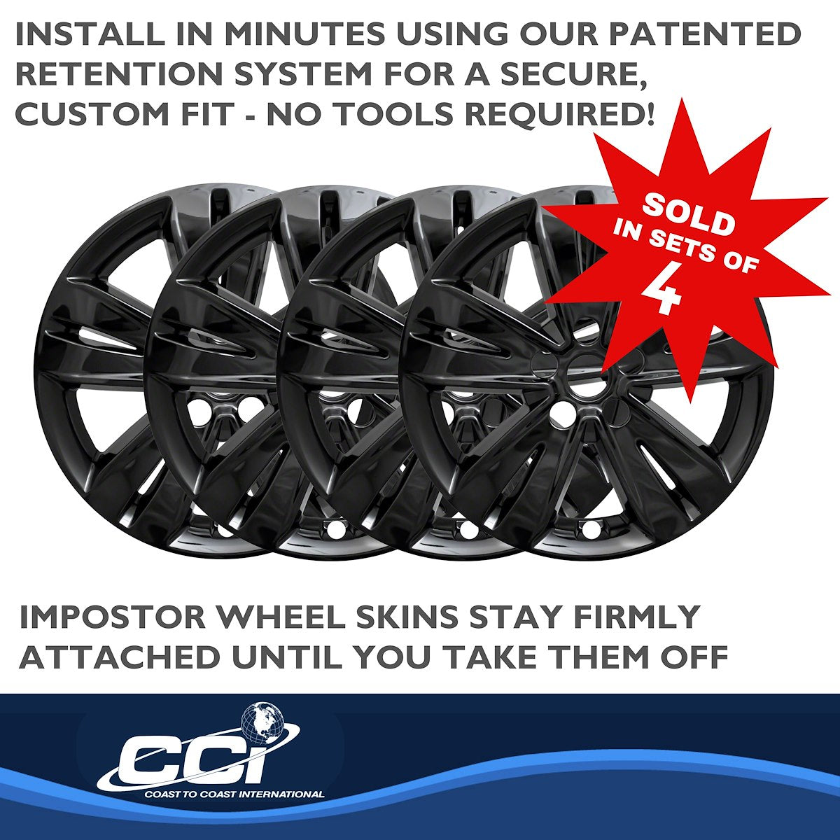 Coast2Coast Wheel Skins & Styled Wheel Covers IWCIMP446BLK product image 5