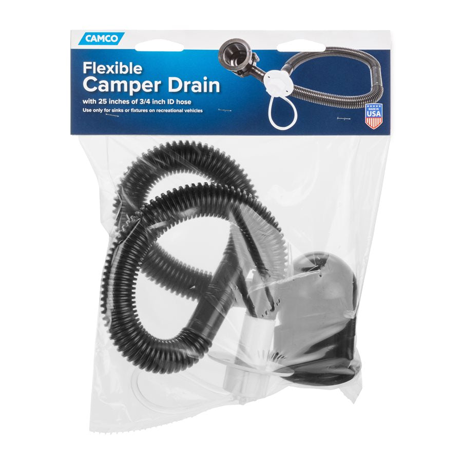 Camco Waste Water Drain, With 25 in Length 3/4 in Hose - 37420