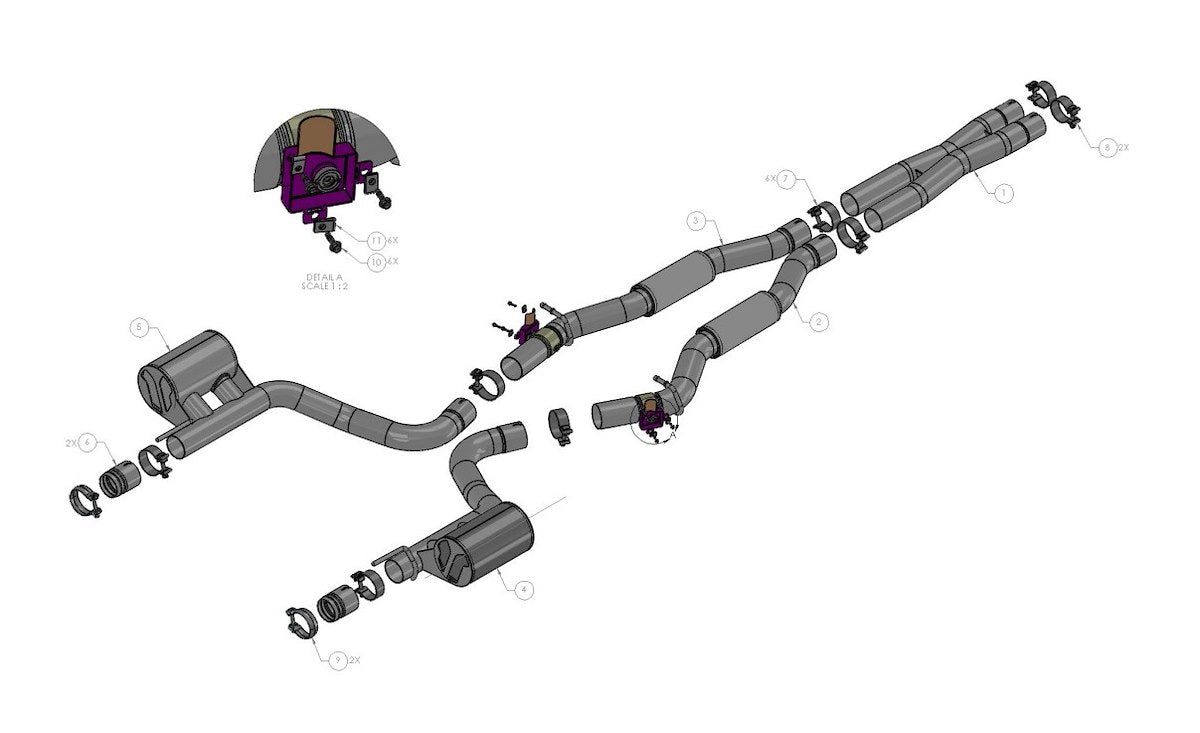 Borla Exhaust System Kit 140675 product image 2