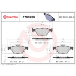 Brembo Brake Pads P78026N product image 5