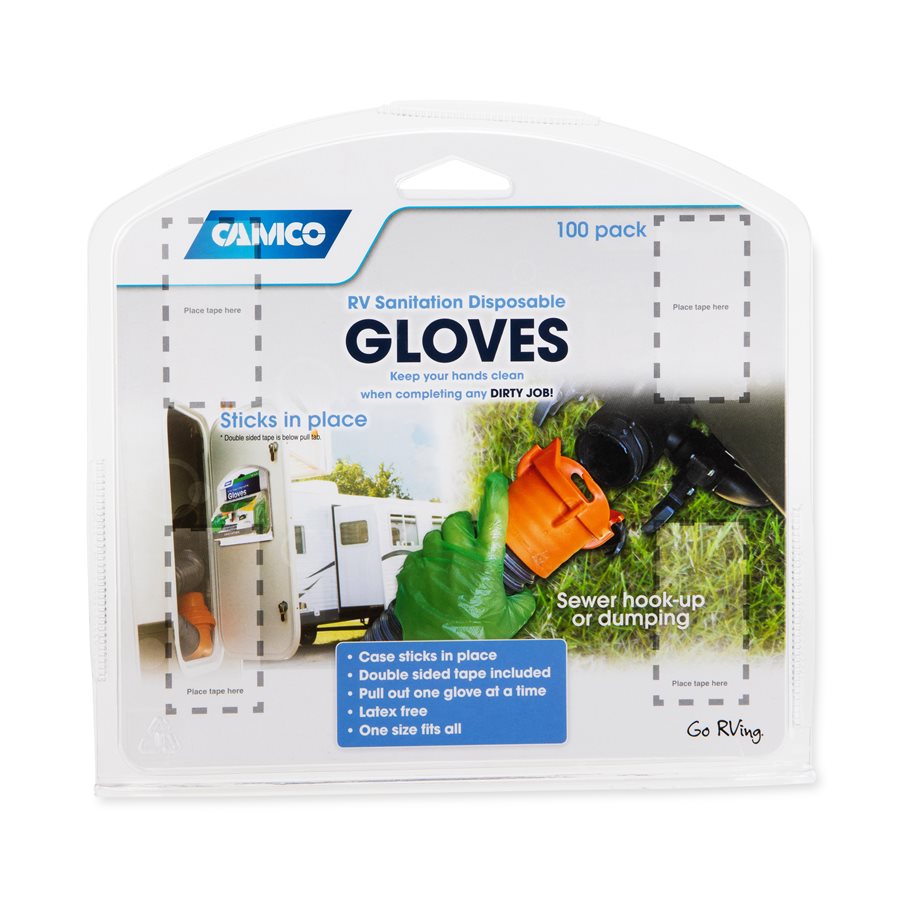 Camco Gloves, Package of 100, Pack of 100 - 40285