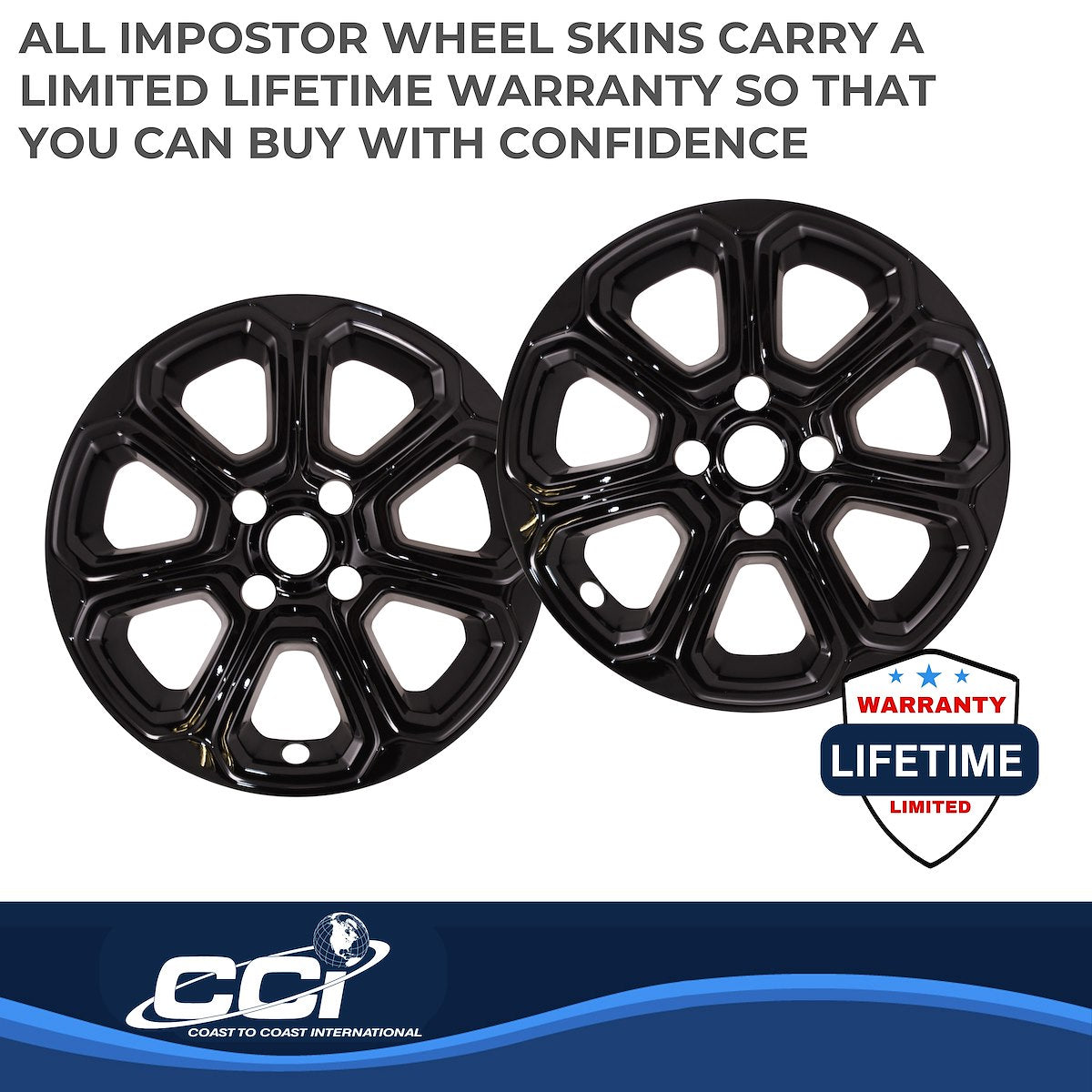 Coast2Coast Wheel Skins & Styled Wheel Covers IWCIMP456BLK product image 3