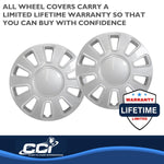 Coast2Coast Wheel Cover, 17 in, 10 Spoke, Set Of 4 - IWC43317S