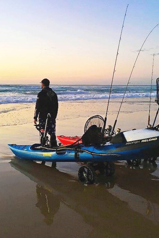 Railblaza Kayak/Canoe Carrying Cart, 260 lb Static Loading Capacity, 25.4 in Width x 11.8 in Depth x 12.4 in Height - 50-0001-71