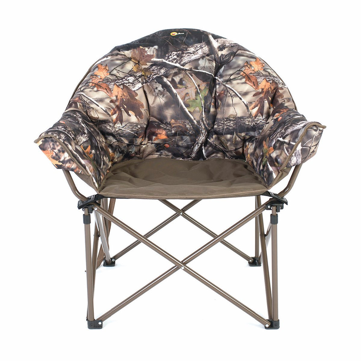 Faulkner Camping Chair, 300 lb Weight Capacity, Steel Tubing With Polyester Padding/Polyester Fabric - 52285