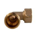 Camco Fresh Water Hose Connector, 90 degree Elbow With Gripper, Brass, Complies With CA and VT Regulations For Brass Content - 22504