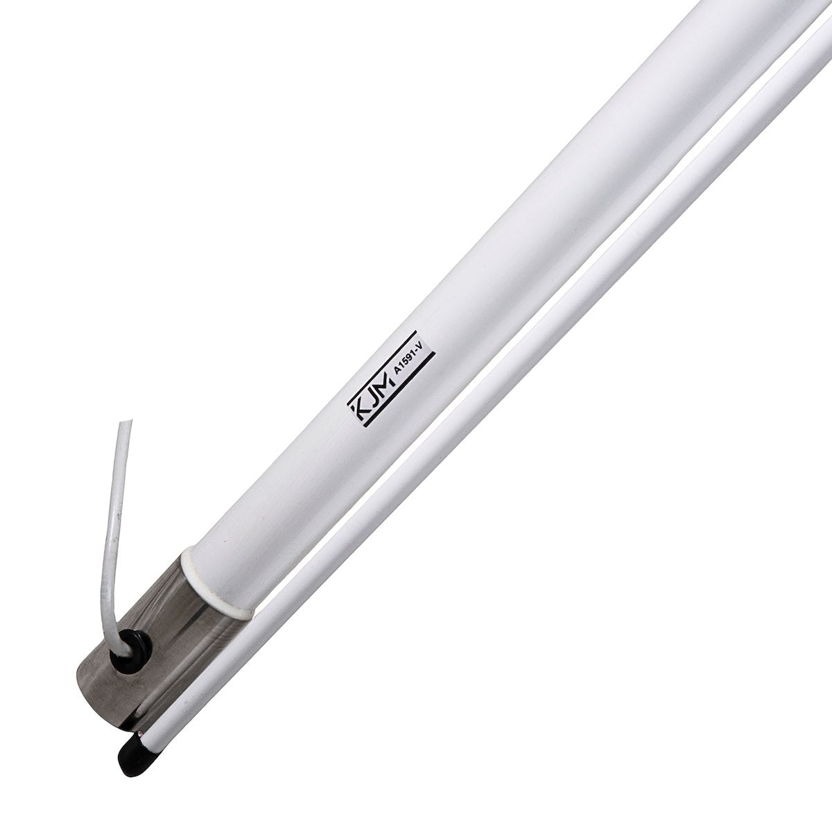 KJM VHF Radio Antenna, 15.2 ft Length, 9dB Gain, 1-14 in Thread Mount - A1591-V