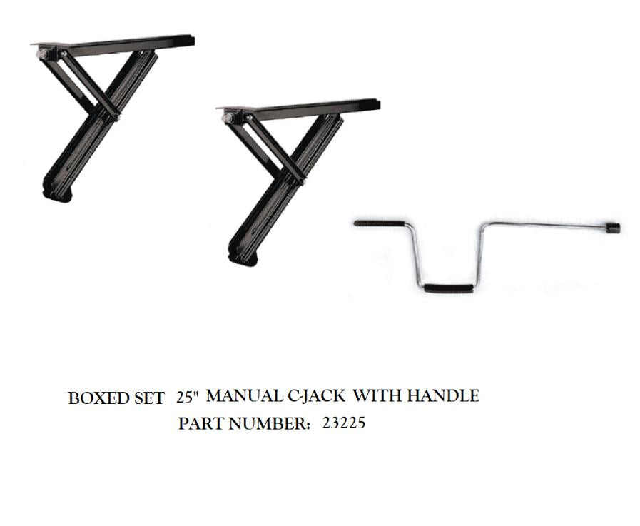 BAL RV Trailer Stabilizer Jack Stand, 4000 lb Static Load Capacity, 25 in, Set Of 2 - 23225