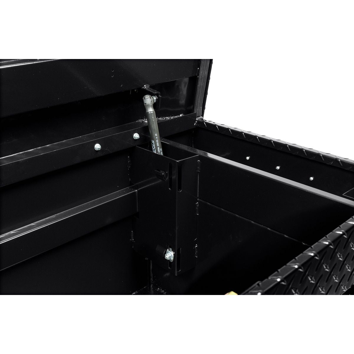 Weather Guard Tool Box, Gloss Black, Aluminum, 20 in Length x 72 in Width x 18 in Height - 127-5-04