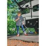 Camco Broom, Telescoping 24 in to 52 in Length Handle, Soft Bristled Head, Aluminum Handle - 43623