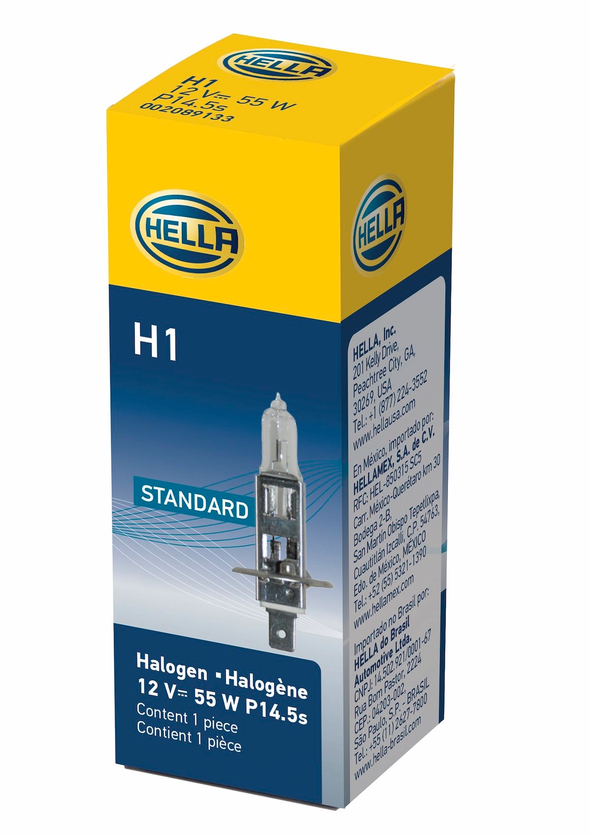 HELLA Headlight Bulb, H1, 55 Watt, 12 V - H1