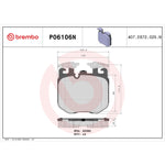 Brembo Brake Pads P06106N product image 7
