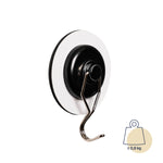 Silwy Magnetic Multi Purpose Hook, 1.65 in Diameter, Black, Holds Up To 1.8 lb - H000-14GW-1