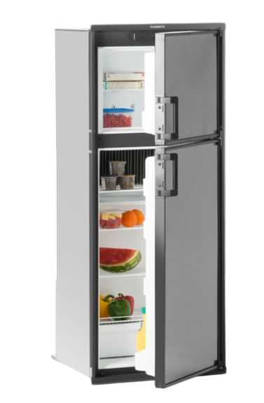Dometic Refrigerator, Dual Compartment 2 Door Refrigerator With Freezer, 8 Cubic ft, 60-51/64 in Height x 24-7/8 in Width x 26 in Depth - DM2872RB1