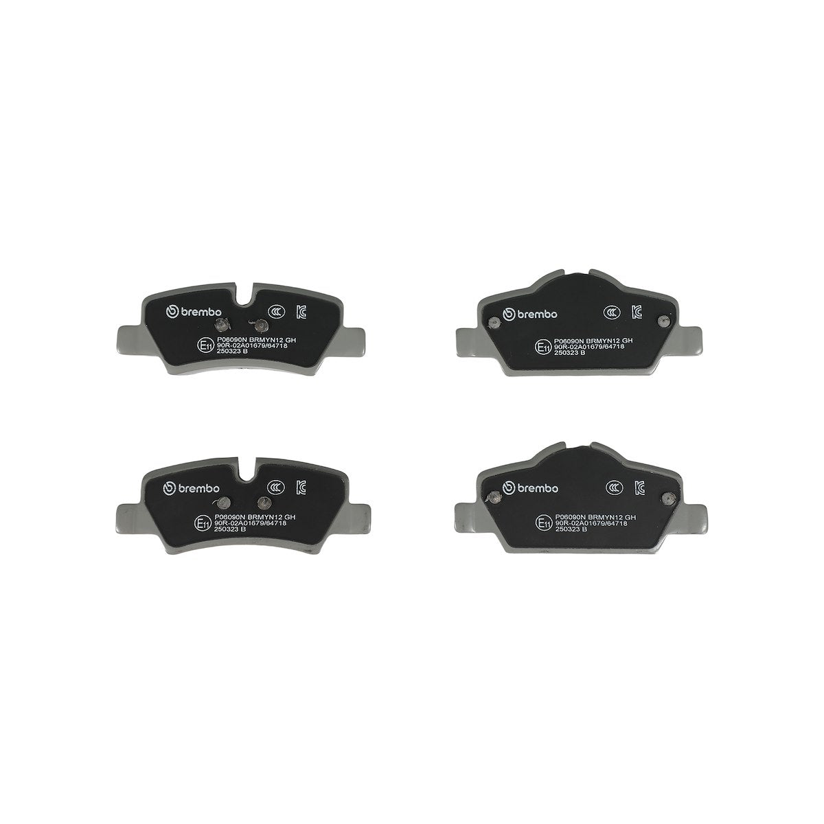 Brembo Brake Pad, FMSI Number D1800-9032, Ceramic, Set Of 4 - P06090N