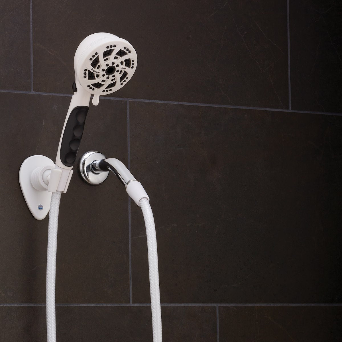 Oxygenics/ ETL Shower Head, Hand Held With 72 in Hose, With 5 Function Spray Settings, 3-3/4 in Outer Diameter - 92789