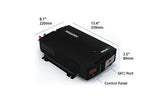 Xantrex Power Inverter, Inverts 12 V DC To 120 V AC, 900 Watts Output/2000 Watts Surge, 90 Percent Efficiency - 806-1210