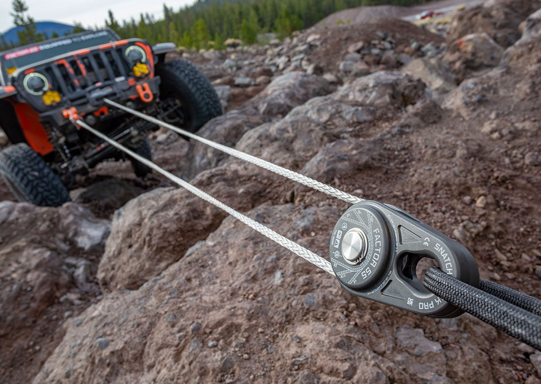 Factor 55 Winch Snatch Block, Aluminum, 51000 lb Minimum Breaking Strength - 00280-06