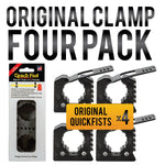 Quick Fist/ End Of The Road Mounting Clamp, Holds Objects With Diameter From 1 in To 2-1/4 in, 25 lb Holding Capacity, Black, Set Of 4 - 10040