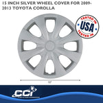 Coast2Coast Wheel Cover, 15 in, 8 Spoke, Set Of 4 - IWC45015S