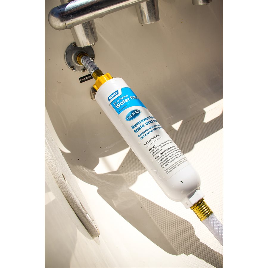 Camco Fresh Water Filter, Filters Down to 150 Microns - 40645