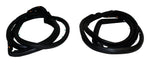Crown Automotive Door Weather Strip, Full Steel Door Strip, Black, Set of 2 - 5017462K