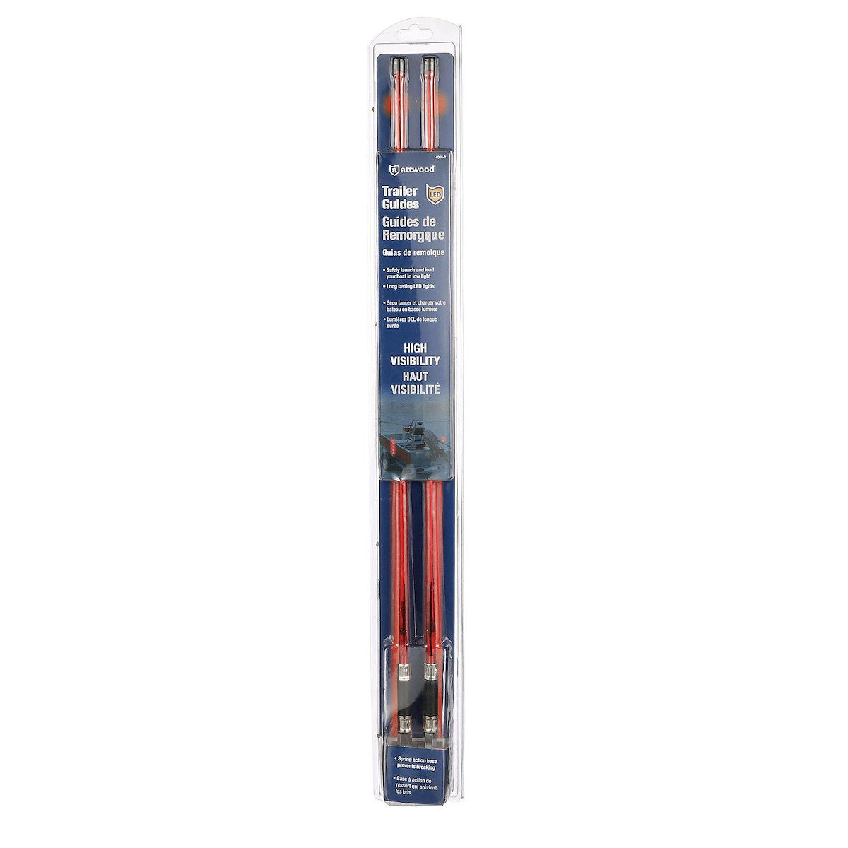 Attwood Marine Trailer Light, LED, Red, 51 in Length x 1/4 in Diameter - 14066-7