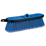 Mr Longarm Car Wash Brush, 10 in Brush Width With Threaded Hole, Blue/Soft Polystyrene Fiber - 0405