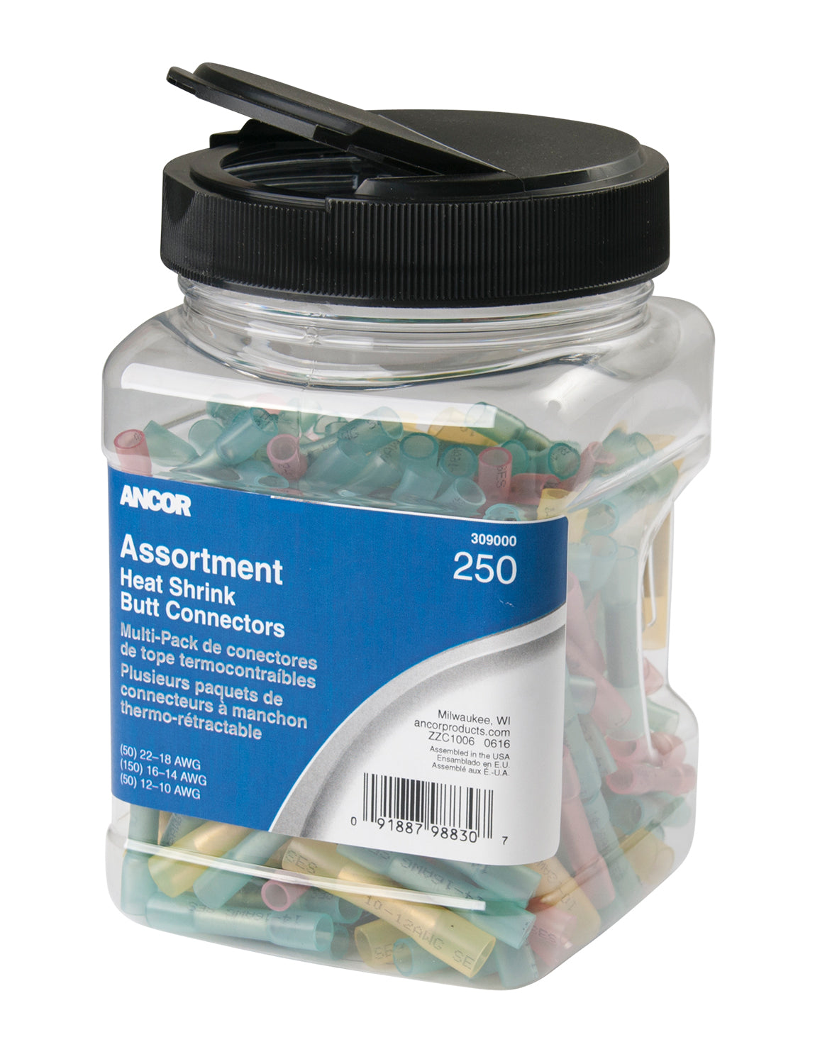 Ancor Wire Terminal End, 250 Piece, Pack of 250 - 309000