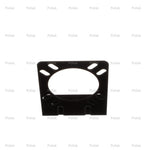 Pollak Trailer Wiring Connector Mounting Bracket, For Use With 7 Way RV Connector, 90 degree Bend, Black - 12-711U