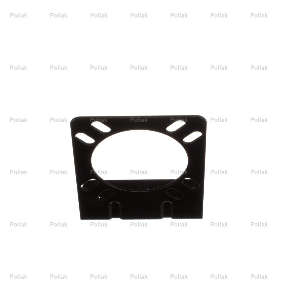 Pollak Trailer Wiring Connector Mounting Bracket, For Use With 7 Way RV Connector, 90 degree Bend, Black - 12-711U