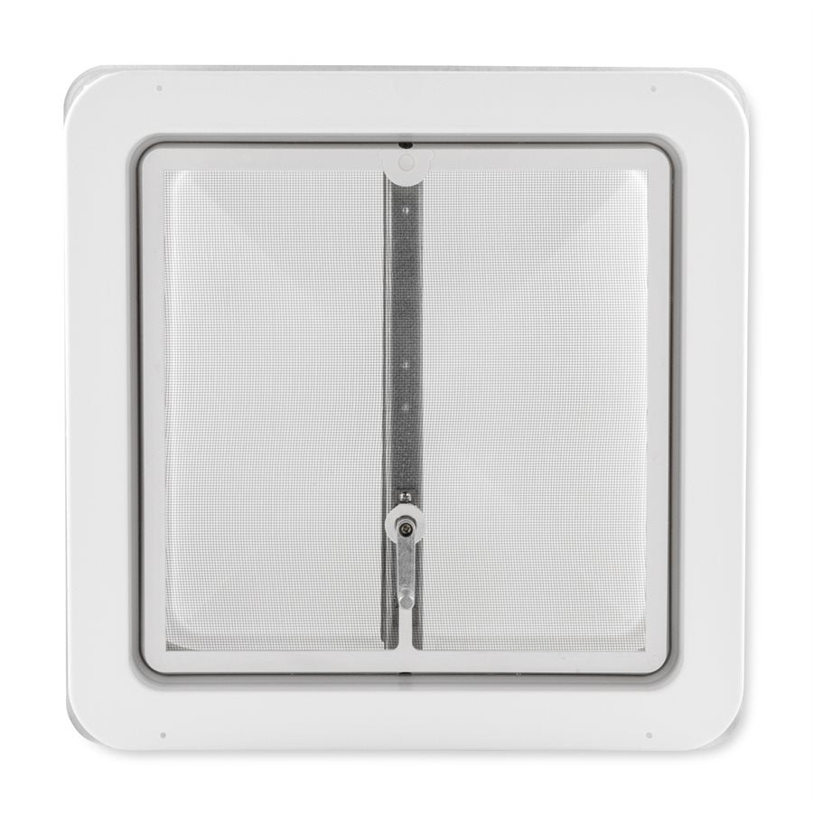 Camco Roof Vent, For 14 in x 14 in, White, Aluminum Base With Plastic Cover - 40480