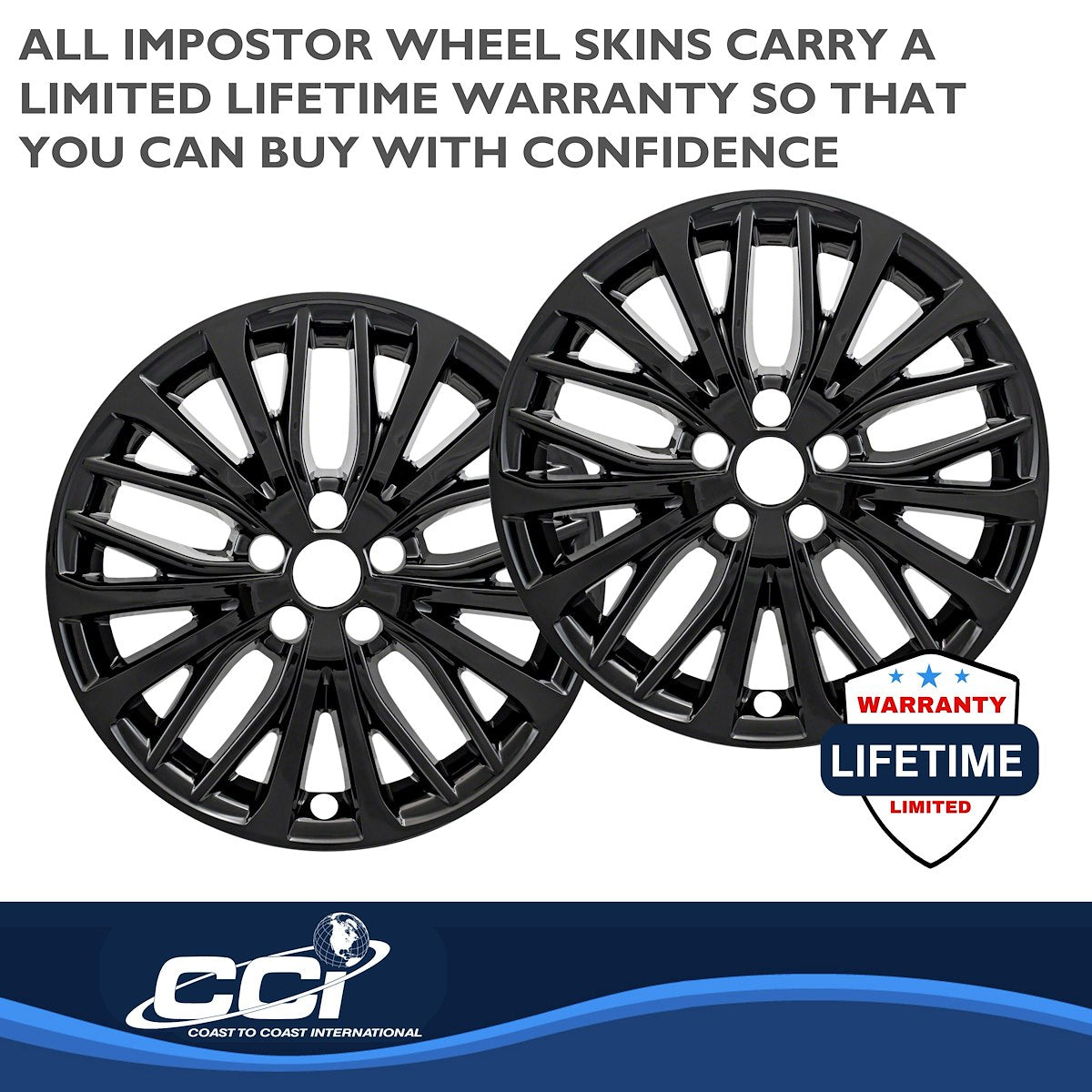 Coast2Coast Wheel Skins & Styled Wheel Covers IWCIMP428BLK product image 4