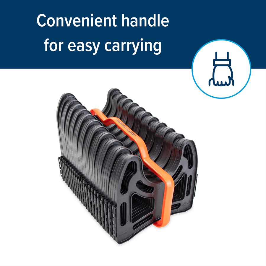 Camco Sewer Hose Support, Holds 20 ft Hose, Black - 43051