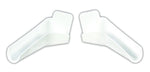 JR Products Drip Rail Gutter Spout, Fits Gutter Rails Up To 1-1/16 in Wide, Polar White, Set Of 2 - 655-PW-A