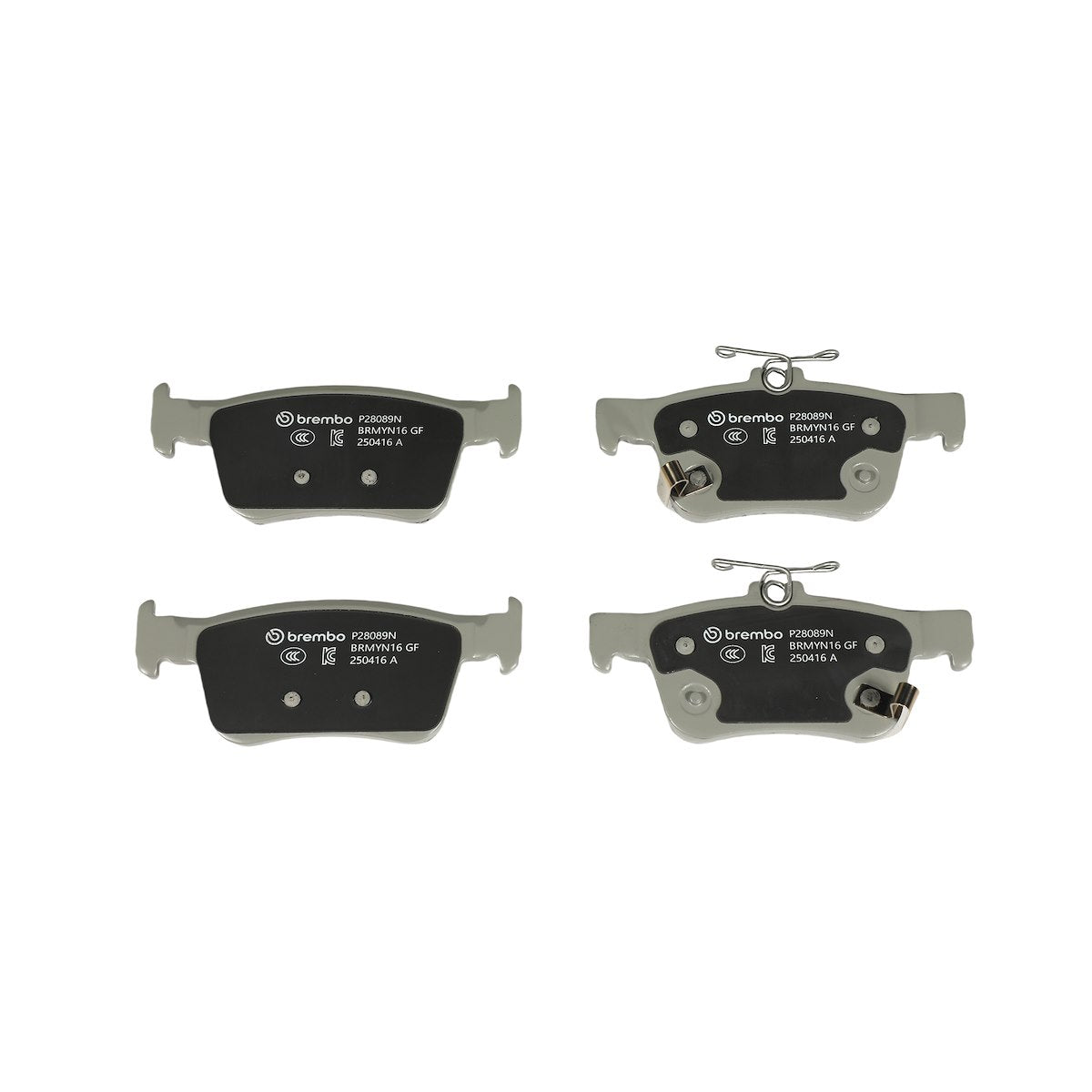 Brembo Brake Pad, FMSI Number D1878-9106, Ceramic, Set Of 4 - P28089N